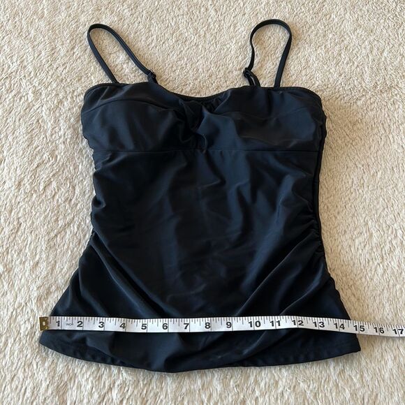Croft and Barrow bathing suit top black size 12 - Picture 6 of 16
